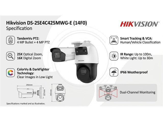 HKV DS-2SE4C425MWG-E (14F0) - CCTV Products & Accessories - 6931847182526