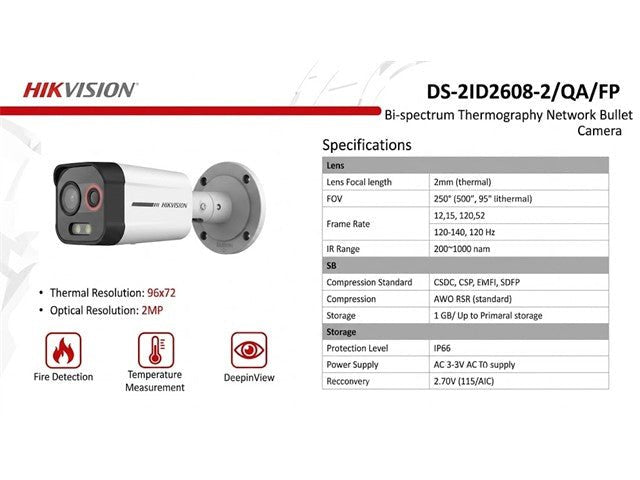 HKV DS-2TD2608-2/QA/FP - CCTV Products & Accessories - 6942160446219