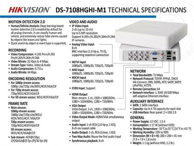 HKV DS-7108HGHI-M1 - CCTV Products & Accessories - 6931847170691