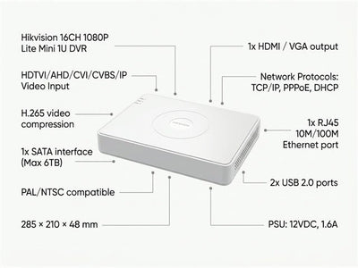 HKV DS-7116HGHI-M1/T - CCTV Products & Accessories - 6931847170707