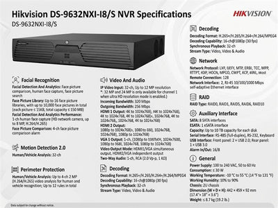 HKV DS-9632NXI-I8/S - CCTV Products & Accessories - 6941264087878