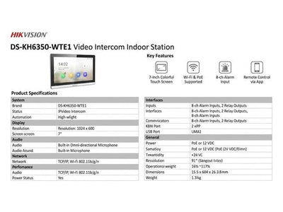 HKV DS-KH6350-WTE1 - Access Automation - 6931847107925