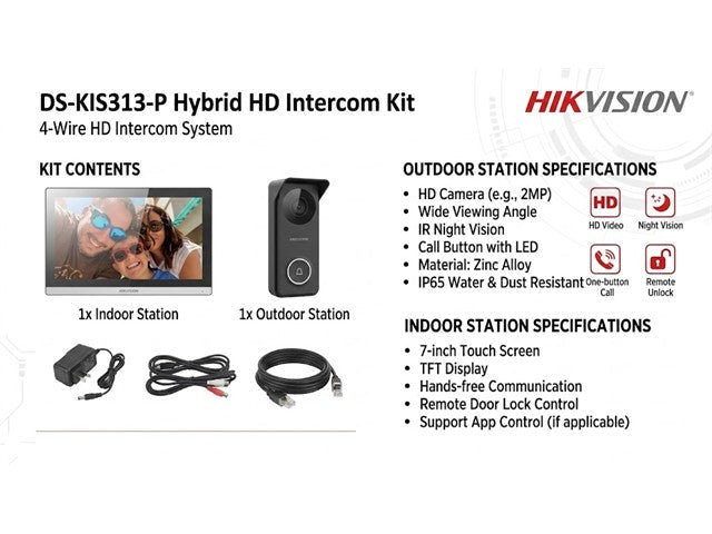 HKV DS-KIS313-P - Access Automation - 6942160486420