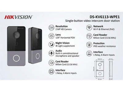 HKV DS-KV6113-WPE1 - Access Automation - 6931847109844