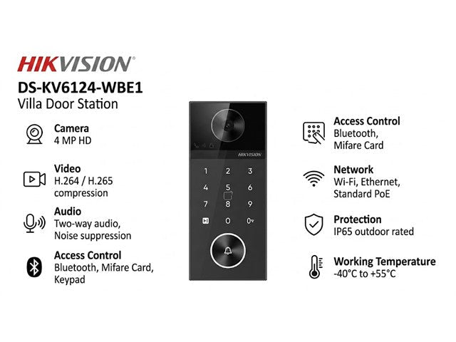 HKV DS-KV6124-WBE1 - Access Automation - 6936422176259