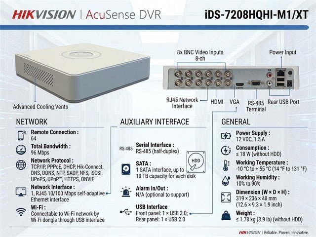 HKV IDS-7116HQHI-M1/S - CCTV Products & Accessories - 6931847162771