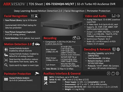 HKV IDS-7232HQHI-M2/XT - CCTV Products & Accessories - 6942160459516