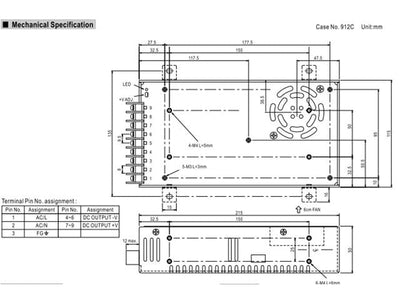 LM350 - 10B24 - Power Supplies - LRS-350-24