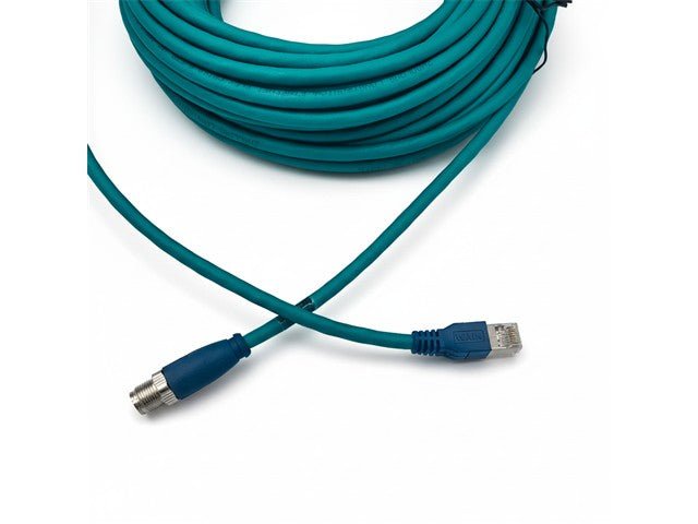 M12 - M08X - T/RJ45 - T15. - PUR - CAT.6A - Industrial Leads -