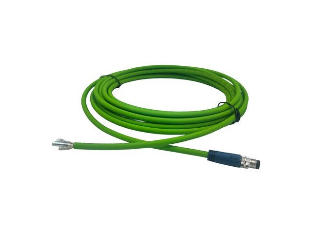 M8 - M04 - T - 5.0 - PUR - ETHERCAT - Actuator/Sensor Cable -