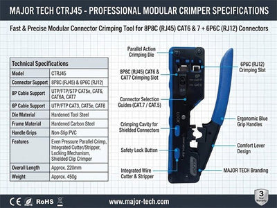 MAJ CTRJ45 - Crimpers - 6008229005084