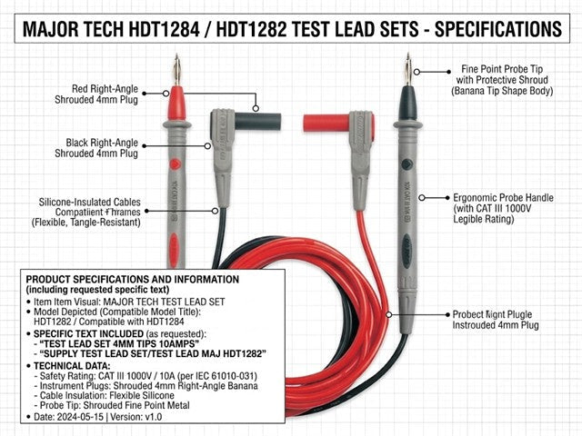MAJ HDT1284 - Test Leads & Probes - 6008229008184