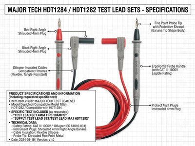 MAJ HDT1284 - Test Leads & Probes - 6008229008184