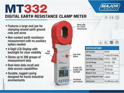 MAJ MT332 - Clamp Multimeters & Accessories - 6008229041273