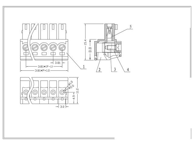 MRT8P3,81 - 7E - Terminals -