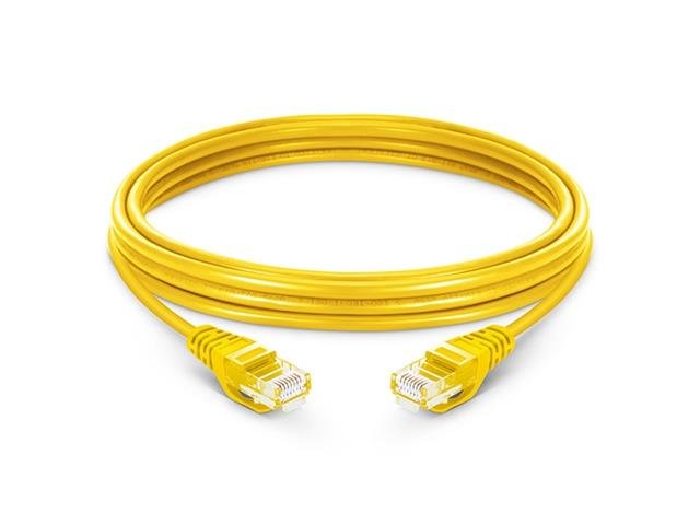 NETWORK LEAD UTP CAT5 1M YL - Computer Network Leads -
