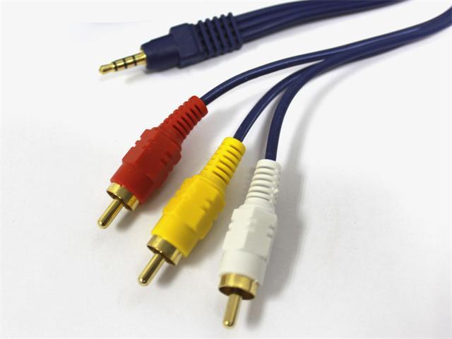 PATCHC 3,5MM - 3RCAPLG 1,5M - Audio / Video Leads -