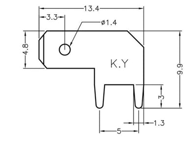 PCF187 (5) - Cable Lugs, Terminals & Splices -