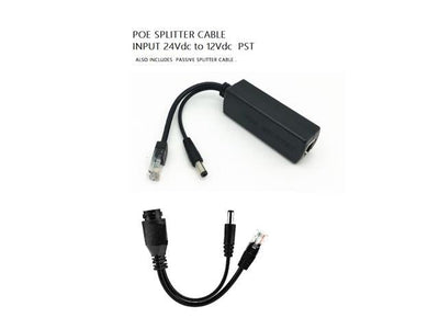 POE SPLITTER 24 - 12V PST - Power over Ethernet - PoE -
