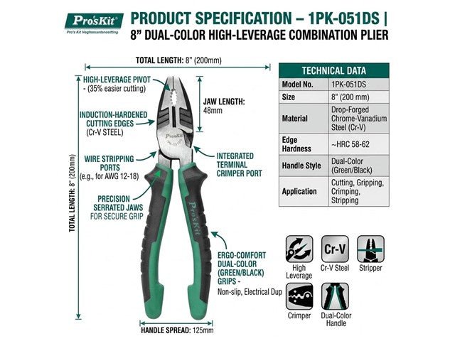 PRK 1PK-051DS - Pliers & Tweezers - 4710810380501