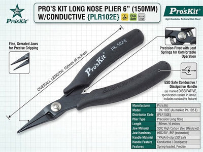 PRK 1PK-102E - Pliers & Tweezers - 4710810387135