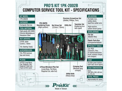 PRK 1PK-2002B - Tool Kits & Cases - 4710810394744