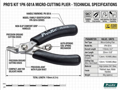 PRK 1PK-501A - Wire Stripping & Cutting Tools - 4710810389092