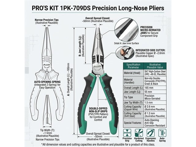 PRK 1PK-709DS - Pliers & Tweezers - 4710810380488