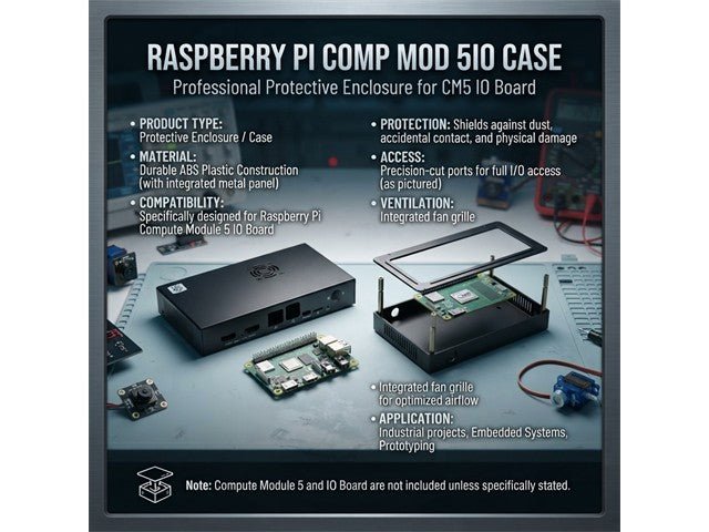 RASPBERRY PI COMP MOD 5IO CASE - Internet of things (IoT) Enclosures - 5056561805290