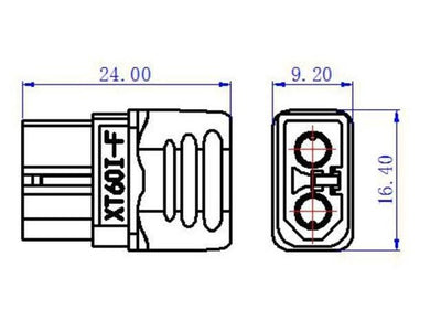 RC - XT60I - F/XT60IPW - M CONN PR - Power Connectors -