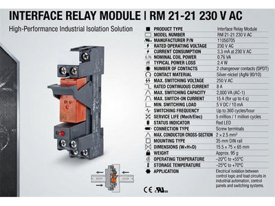 RM 21-21 230 V AC - Industrial Automation - 4250184122258