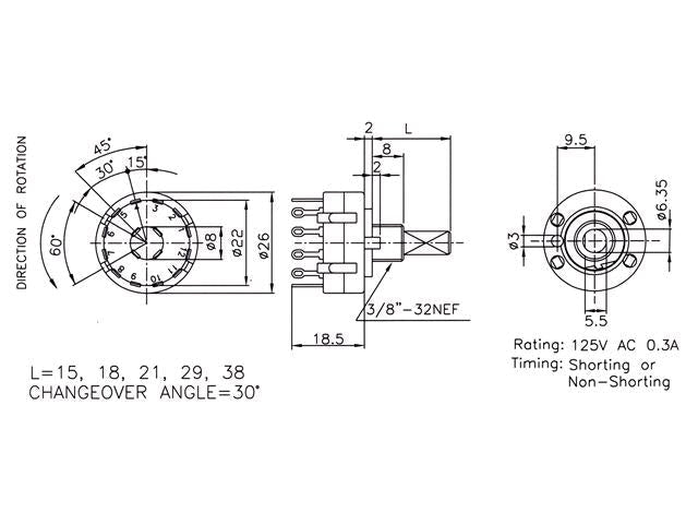 RSW 2P 6W SL40 - Switches -