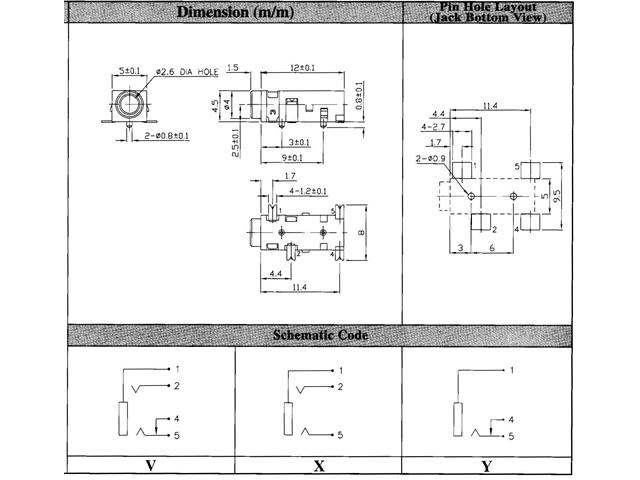 SCJ232P00XS0B00G - Audio Connectors -