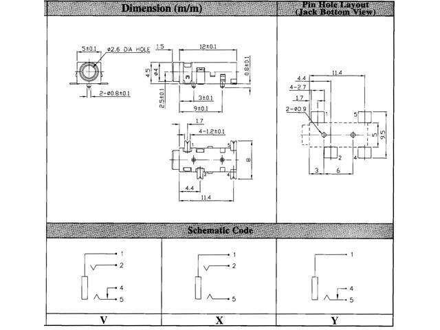 SCJ232P00XS0B00G - Audio Connectors -