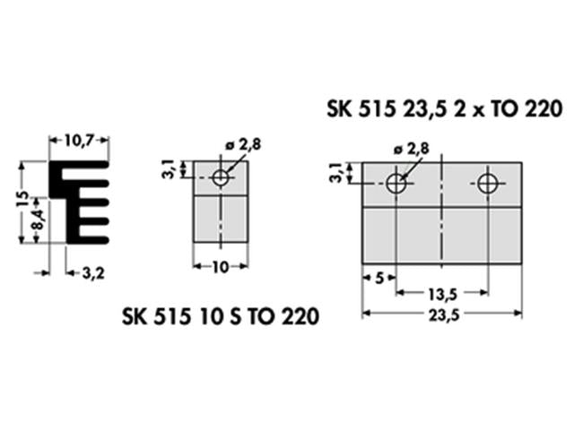 SK515 - 10STO220 - Heatsinks -
