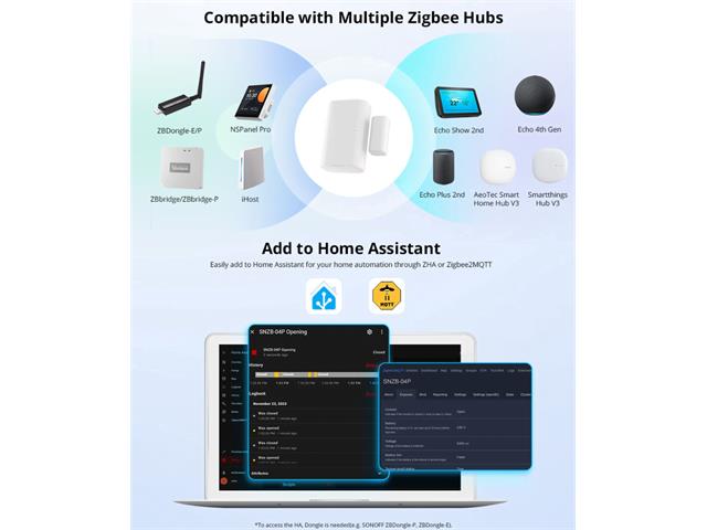 SONOFF DOOR/WINDW SENSOR SNZB04P - Home Automation - 6920075740646