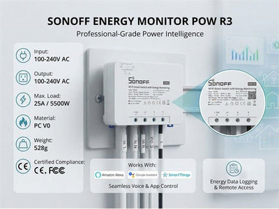 SONOFF ENERGY MONITOR POW R3 - Home Automation - 6920075776768