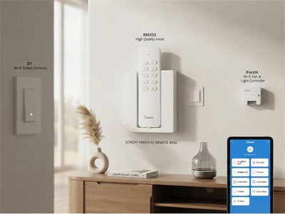 SONOFF RM433 R2 REMOTE BASE - Home Automation - 6920075776584