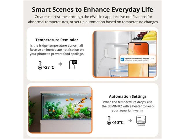 SONOFF SNZB - 02LD THERMOMETER - Home Automation - 6920075743104