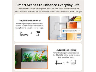 SONOFF SNZB - 02LD THERMOMETER - Home Automation - 6920075743104