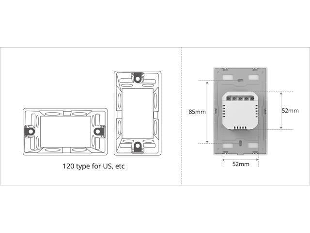 SONOFF ZBM5 - 3C - 120W ZIGBE SWITCH - Home Automation - 6920075742992