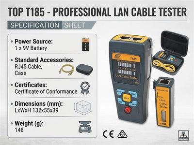 TOP T185 - LAN/Telecom/Cable Testing - 6005242060427