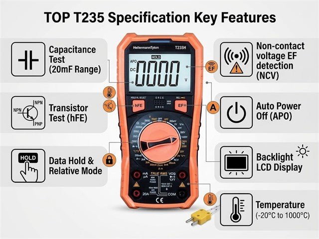 TOP T235 - Multimeters & Voltmeters - 6005242023484