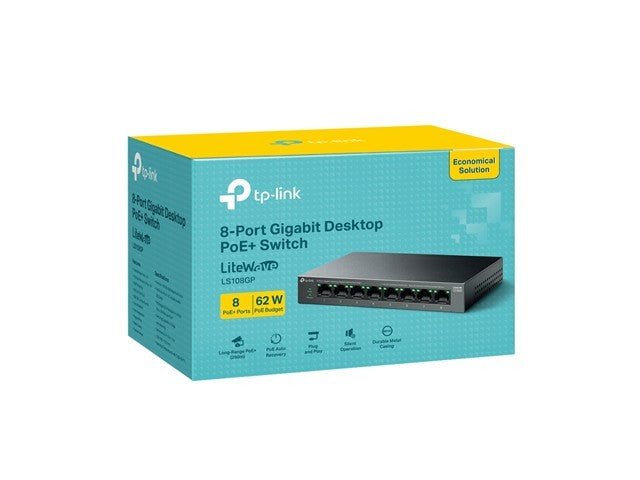 TP-LINK LS108GP - Network Hubs & Switches - 4895252505993