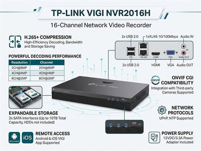 TP-LINK NVR2016H - CCTV Products & Accessories - 4895252504040