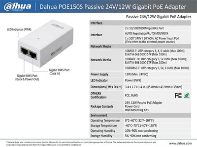 TP-LINK POE2412G - Power over Ethernet - PoE - 6935364083342