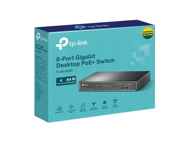 TP - LINK SG1008P - Network Hubs & Switches - 6935364021160