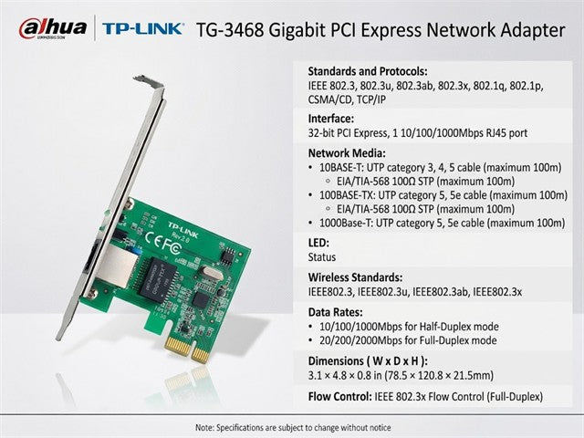 TP-LINK TG-3468 - Network Switches Racks & Accessories - 6935364001049