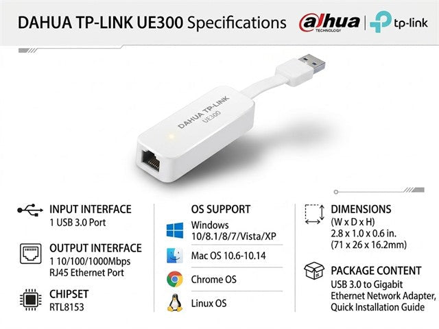 TP-LINK UE300 - USB Hubs, Adaptors, & Extenders - 6935364091743