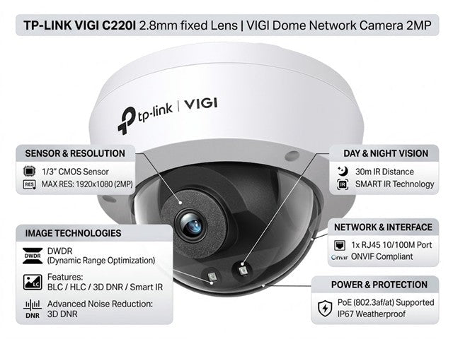 TP-LINK VIGI C220I 2.8MM - CCTV Products & Accessories - 4897098688861